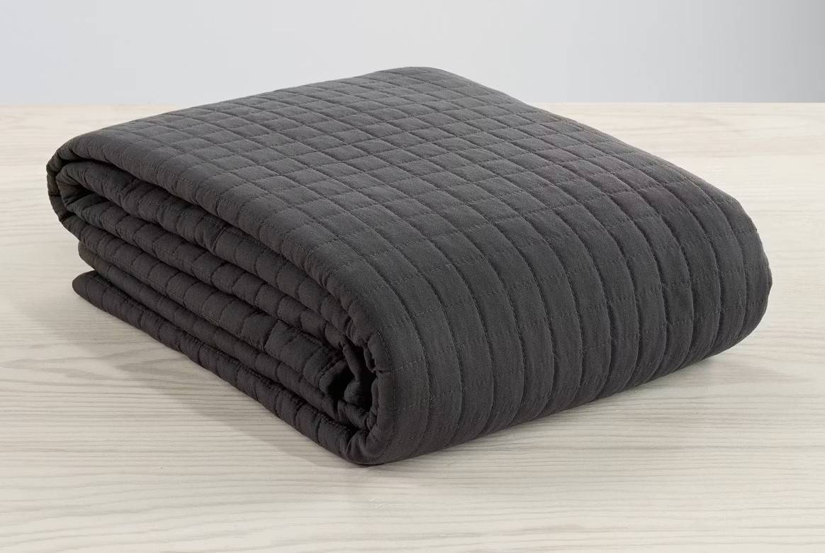 Överkast Grå Dubbelsäng 250x250 Borganäs of Sweden