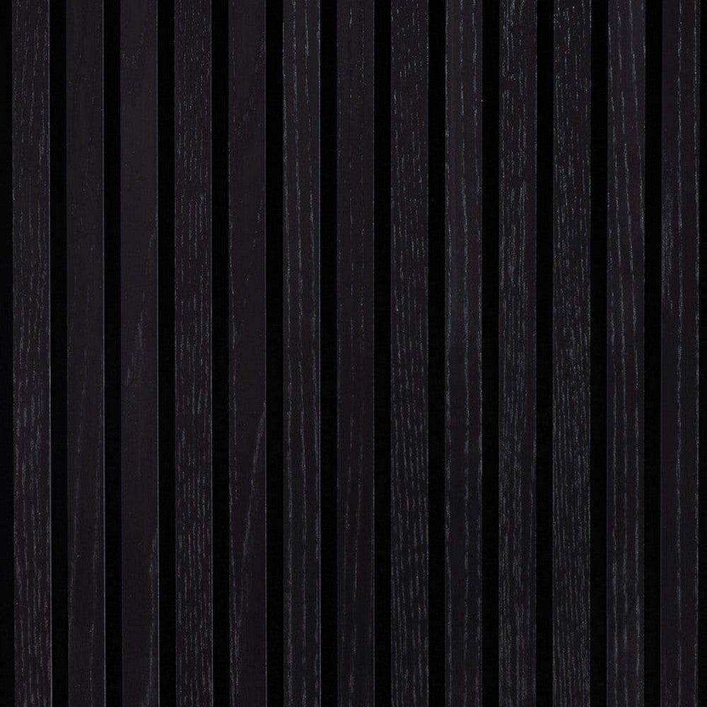 Wood on Wall Akustikpanel Ek Svartlackad - 1-pack / 3000x600mm