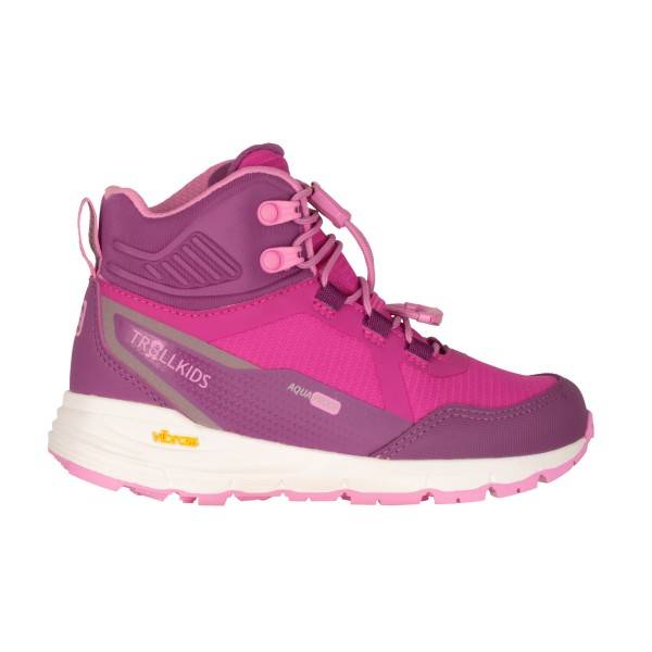 Trollkids Kid's Skarvan Hiker Mid XT Vandringskängor Barn Storlek 39 Färg rosa/lila