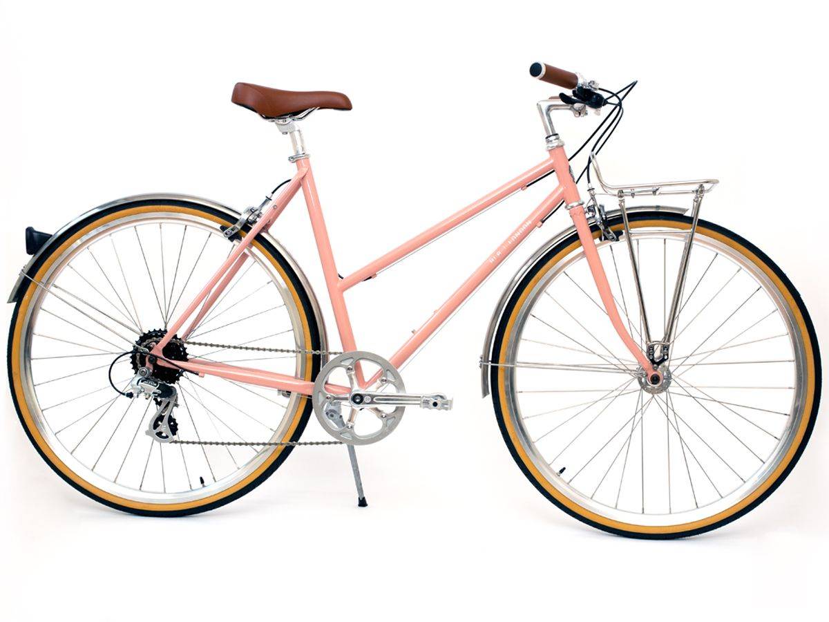 BLB Butterfly 8spd Town Bike - Dusty Pink - 53cm