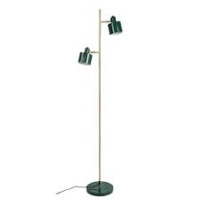 Dyberg Larsen ocean gulvlampe mørkegrøn/ messing