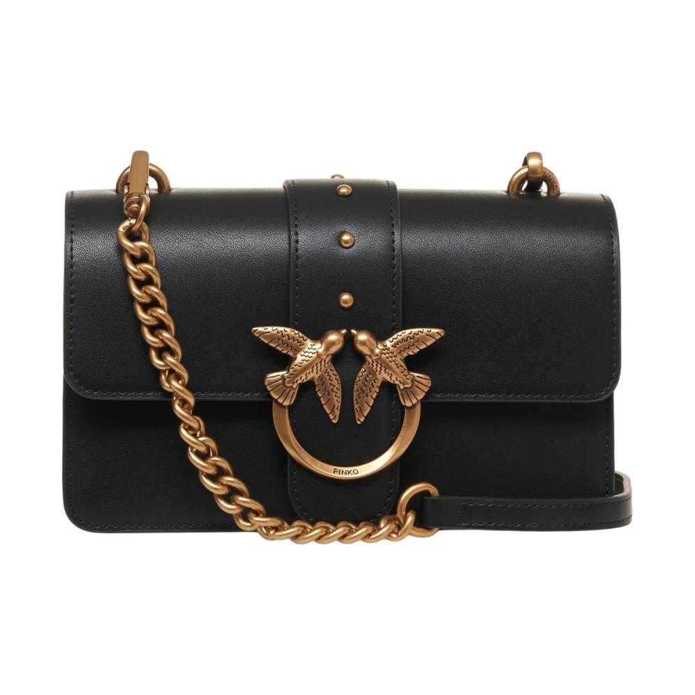 PINKO Elegant Crossbody Taske Nero Aw25 - Tasker - Dame - Sort - ONE SIZE - Uld