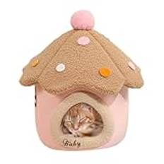 Cat Bed, Kitten Bed, Mushroom Cat Beds, Cozy Cats Nest, Cozy Mushroom-shaped Cat Beds Cave With Washable Cushion For Cats And Puppies, Warm And Soft Pet Nest Bed