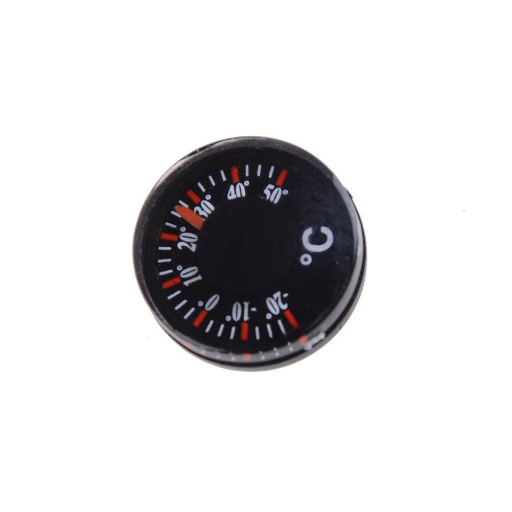 Diameter 20Mm Plast Rund Mini Termometer Mini Spirit Cirkulär Termograf