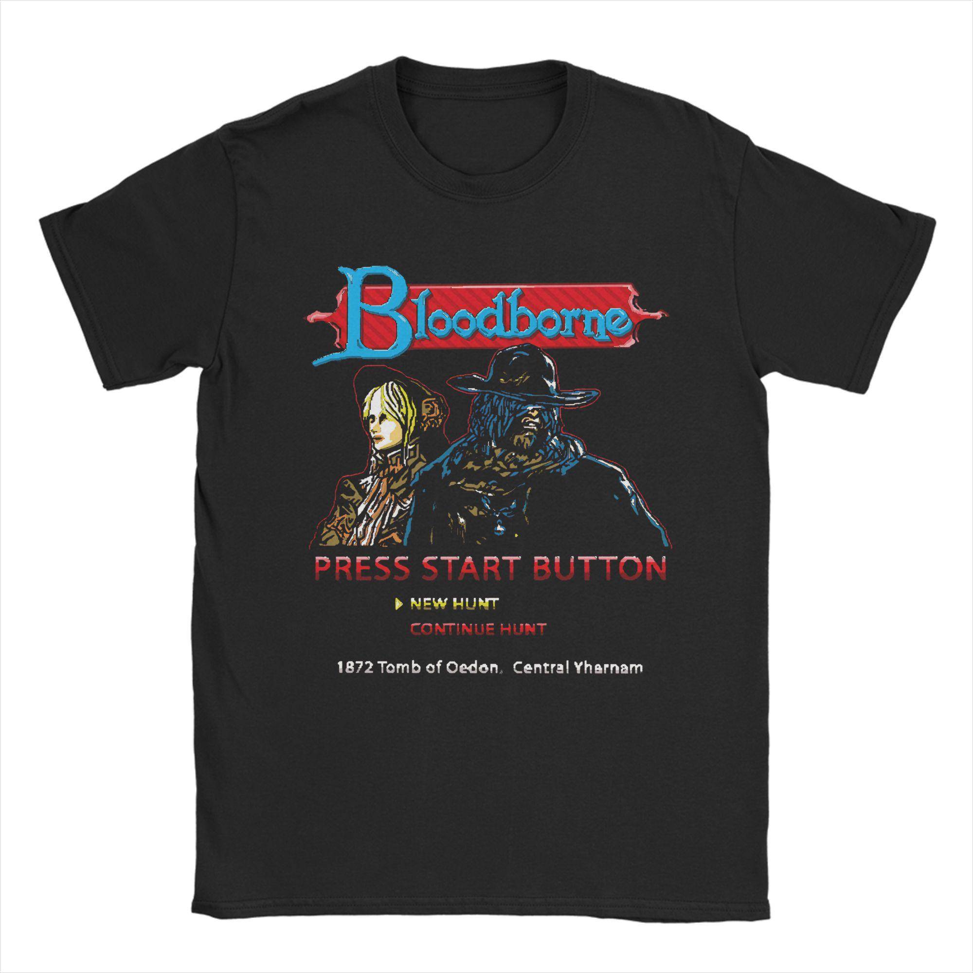 Bloodborne Dark Souls T-shirt Harajuku T-shirts Kortärmad Klassiska Toppar Sommar Bomull O-ringad Oversized T-shirts cm