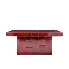 House Doctor - Brick Soffbord Red 100x100 från Sleepo - Röd ((LxBxH): 100 x 100 x 44 cm)