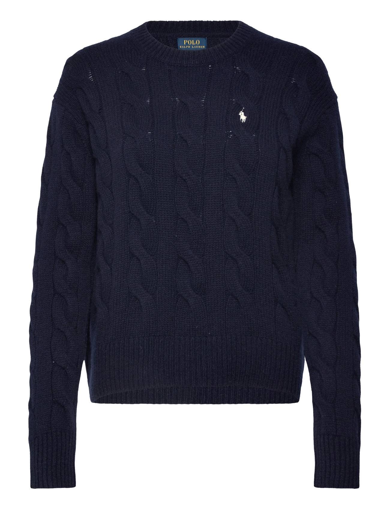 Polo Ralph Lauren Cable-Knit Wool-Cashmere Sweater - Navy - M