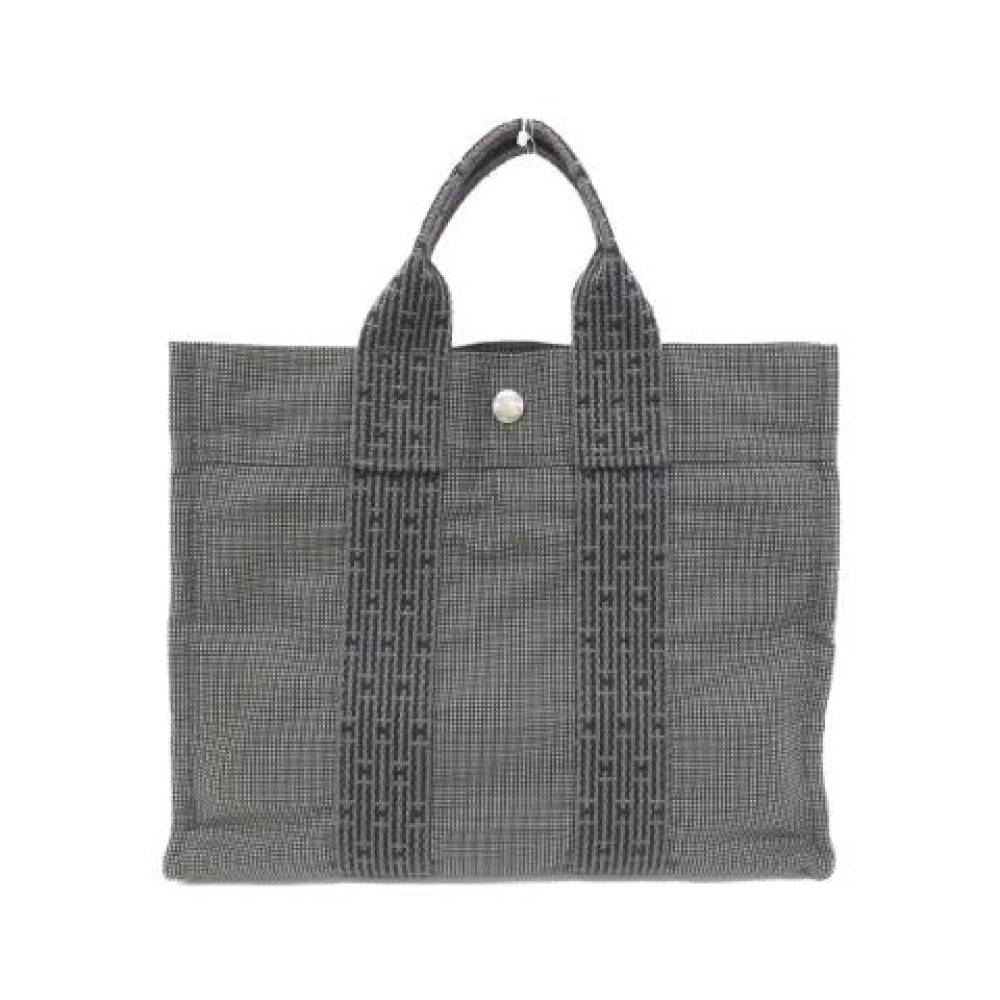 Hermès Vintage Pre-owned Herline PM Canvas Tote Bag - Vintage - Dame - Sort - ONE SIZE - Uld