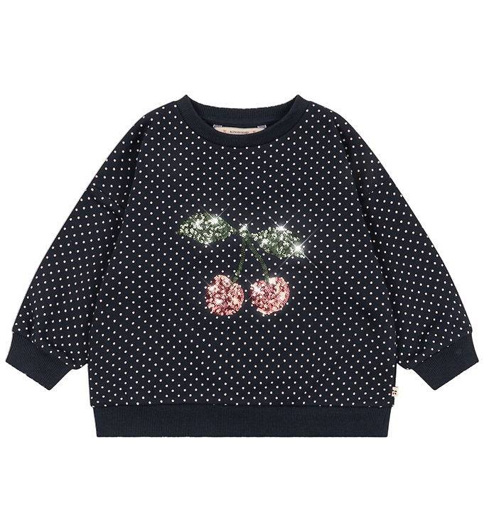 Konges Sløjd Sweatshirt - Lou Dot Sequin - Dot Tout Petite - Konges Sløjd - 1 år (80) - Sweatshirt