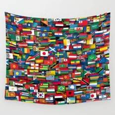 Flaggor för alla världens länder gobeläng vägghängande gobelänger studenthem väggkonst heminredning reser camping filt yogamatta - 200 x 150cm