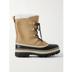 Sorel - Caribou™ Faux Shearling-Trimmed Nubuck and Rubber Snow Boots - Men - Brown - US 9.5