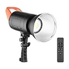 Andoer 100 W LED-videoljus 5600K Dimbar Studioljus Bowens Mount Kontinuerligt ljus med Reflektor Fjärrkontroll för Produktutträtt Bröllopsfotografering Livestreaming