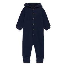 MIKK-LINE Wool Baby Suit W. Hood |Navy |56