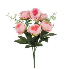 1 stk.Pæon buket i Elegant Kunstig Pink – 31 cm Tidløs Skønhed til Dit Hjem