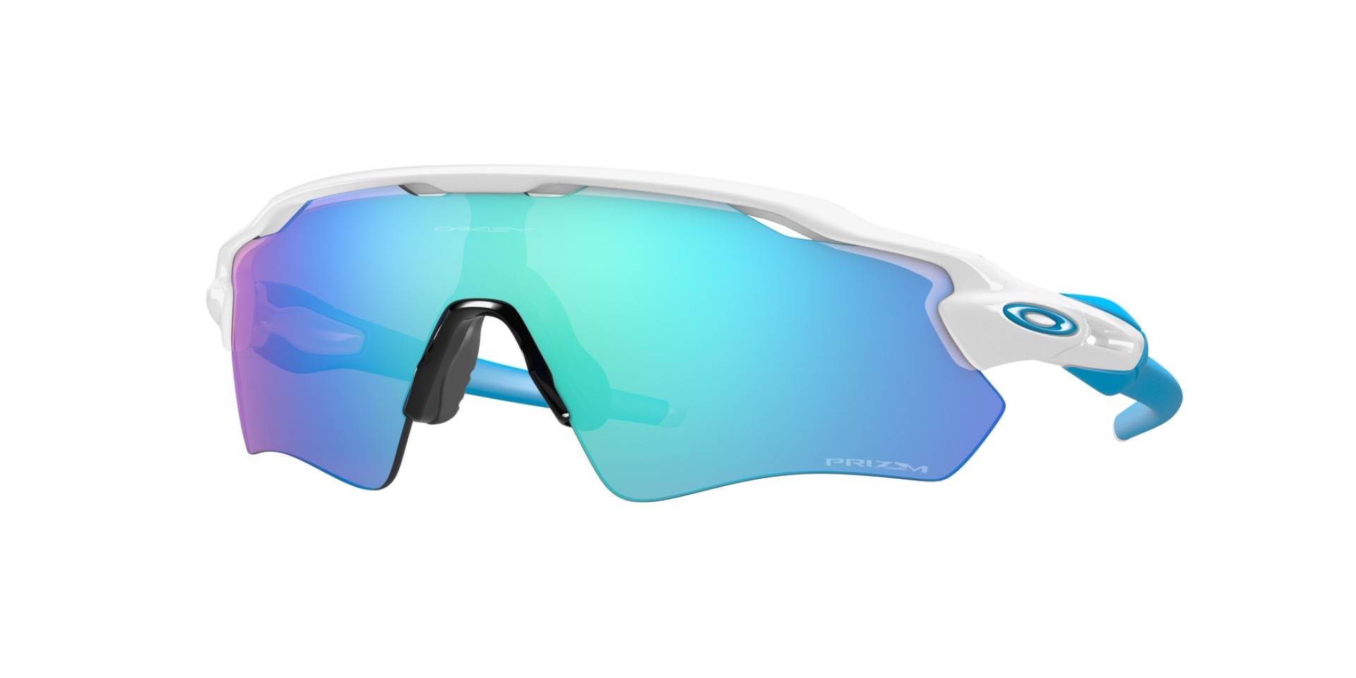 Oakley Radar EV Path - Prizm Sapphire - Polished White Blue Frame.