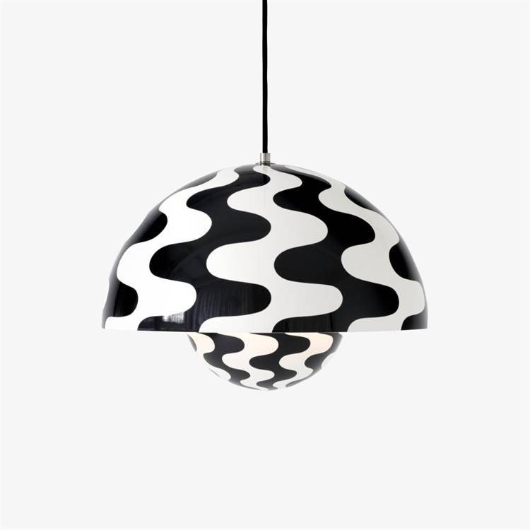 &Tradition Flowerpot VP7 Pendel  Black & White Pattern