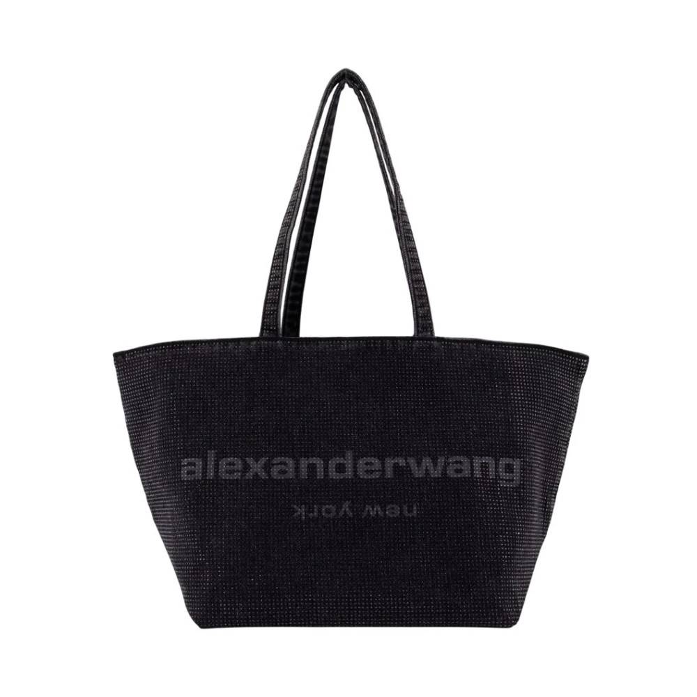 Alexander Wang Punch Tote - Tasker - Dame - Grå - ONE SIZE - Bomuld