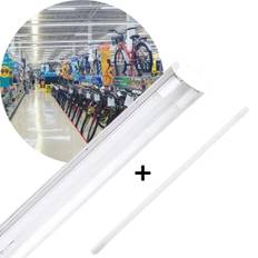 LED Armatur | 120cm | 3000K | 5600lm | 2x18W | DELFIA | Dubbelt lysrörsarmatur