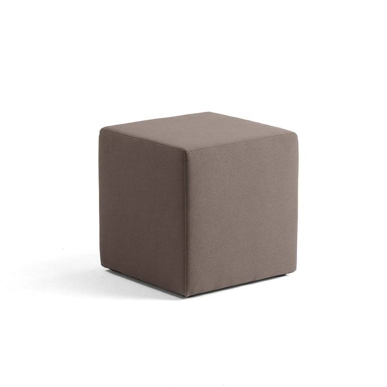 Sittpuff CASUAL, tyg ETNA, 500x500 mm, taupe