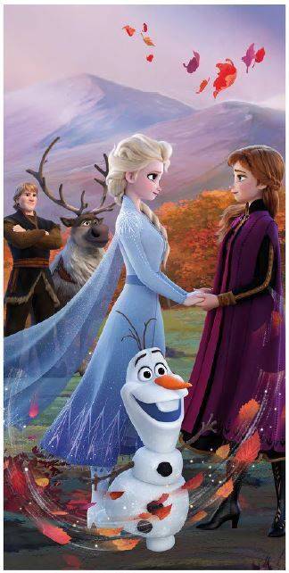 Disney Frozen Wind badhandduk, strandhandduk 70x140 cm