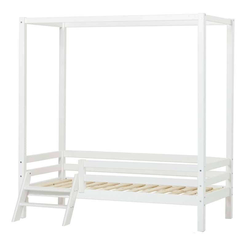 Hoppekids ECO Dream - Himmelsäng m. Trappa - 70x160 cm. - Vit