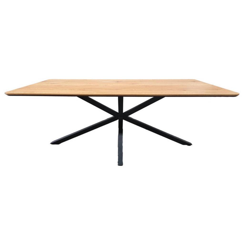 MATBORD 160/90/75 cm imitation trämaterial rektangulär ekfärgad