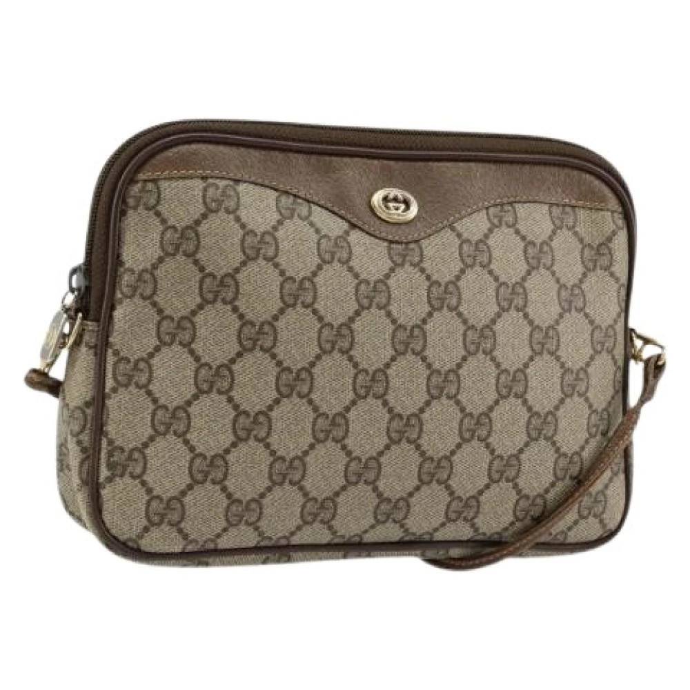 Gucci Vintage Pre-owned Plastic Cross Body Bag - Vintage - Dame - Beige - ONE SIZE - Tyl