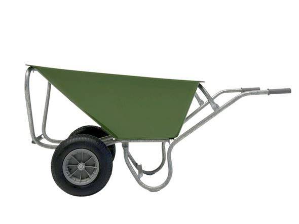 Skottkärra Hubert, luftgummihjul, 170 l, LxH 1630 x 820 mm, 2-hjulig