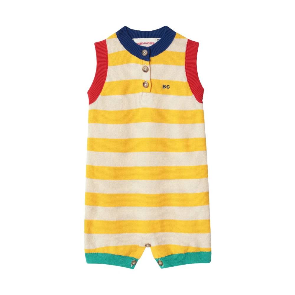 Bobo Choses Stribet Strikket Legedragt - Kids - unisex - Flerfarvet - 68 CM -
