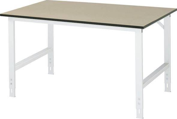 Arbetsbord Rickard, stativ 60 x 30 mm, MDF-skiva, BxD 1500 x 1000 mm,
