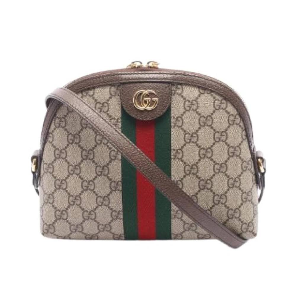 Gucci Vintage Pre-owned Vintage Skuldertaske - Vintage - Dame - Beige - ONE SIZE - Uld