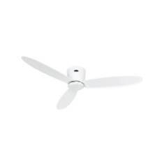 CasaFan ECO PLANO II 132 WE-WE WiFi Flügel lack weiß Loftsventilator Hvid med fjernbetjening, Timer, Vinterdrift, App-styret