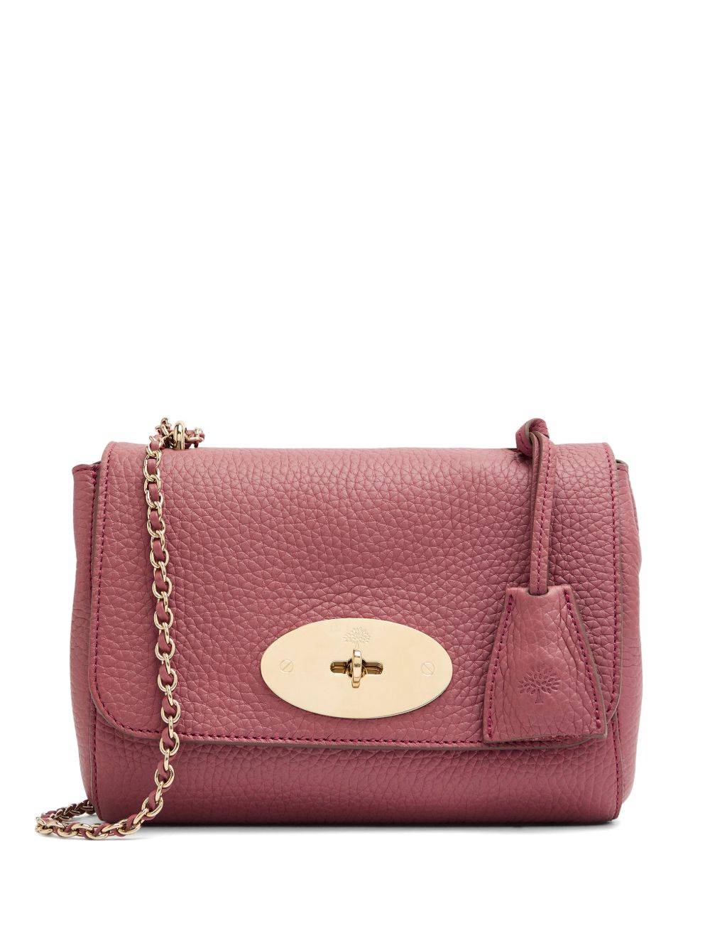 Mulberry - Lily laxelremsväska med kedja - dam - kalvskinn - OS - Rosa