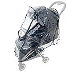 Colu Kid Regnskydd för barnvagn kompatibelt med Cybex Coya, Cybex Eezy Twist, Cybex Libelle, barnvagnstillbehör vindskydd, transparent EVA-material, stort framfönster.