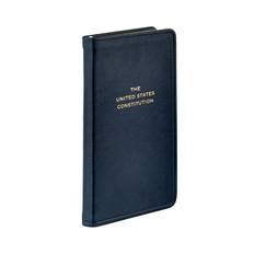 Graphic Image United States Constitution Navy Traditional Leather