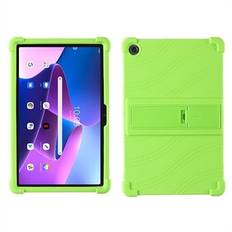 För Lenovo Tab M10 Plus (3:e gen) / Xiaoxin Pad 2022 10,6 tum 125F / 128 Anti-kollisions mjuk silikon skyddande bordsdator-fodral med justerbar PC-stöd.