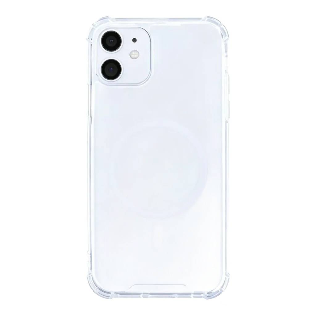 Rixus Anti-Burst cover med MagSafe til iPhone 11, gennemsigtig