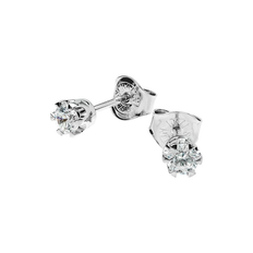 Schalins - Donau Örhängen 0.30ct Vitguld
