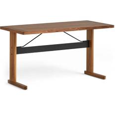 Hay - Passerelle Skrivbord 140x65 Cm Lackad Valnöt - Svart