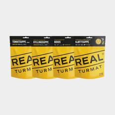 Storpack frystorkad mat / campingmat Real Turmat Soppaket, 4-pack, 1480 gram