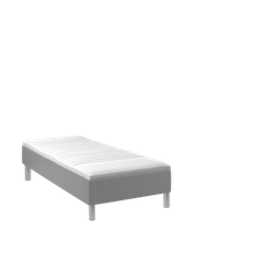Kinnabädden - Jupiter Ramsäng Lightgrey 90 Extra Fast Aluminiumben Silver 19cm från Sleepo - Grå (90x200)