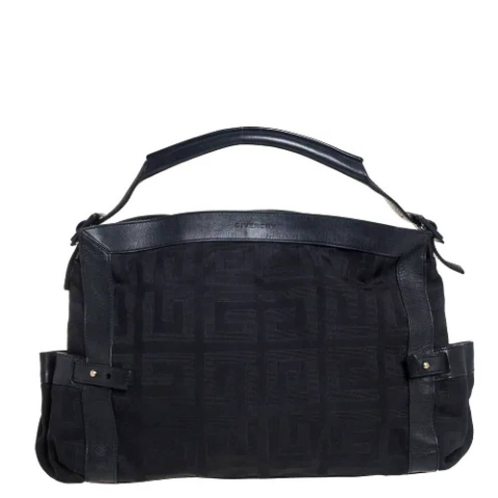Givenchy Pre-owned Pre-owned canvas håndtasker - Vintage - Dame - Sort - ONE SIZE - Uld