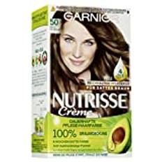 Garnier Nutrisse permanent vårdande hårfärg med närande fruktoljor, färg med 8 veckors stöd, ultra-krämnyans, 050 mocka