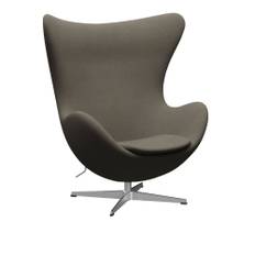 Fritz Hansen - 3316 Ägget, Tyg, Tonus 613 - Fåtöljer - Arne Jacobsen - Brun - Metall/Skum