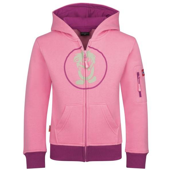 Trollkids Kids Sortland Jacket Hoodie Børn størrelse 128 farve pink