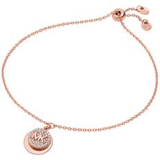 Michael Kors Premium Rose Gold Plated Double Circle Logo Toggle Bracelet MKC1514AN791