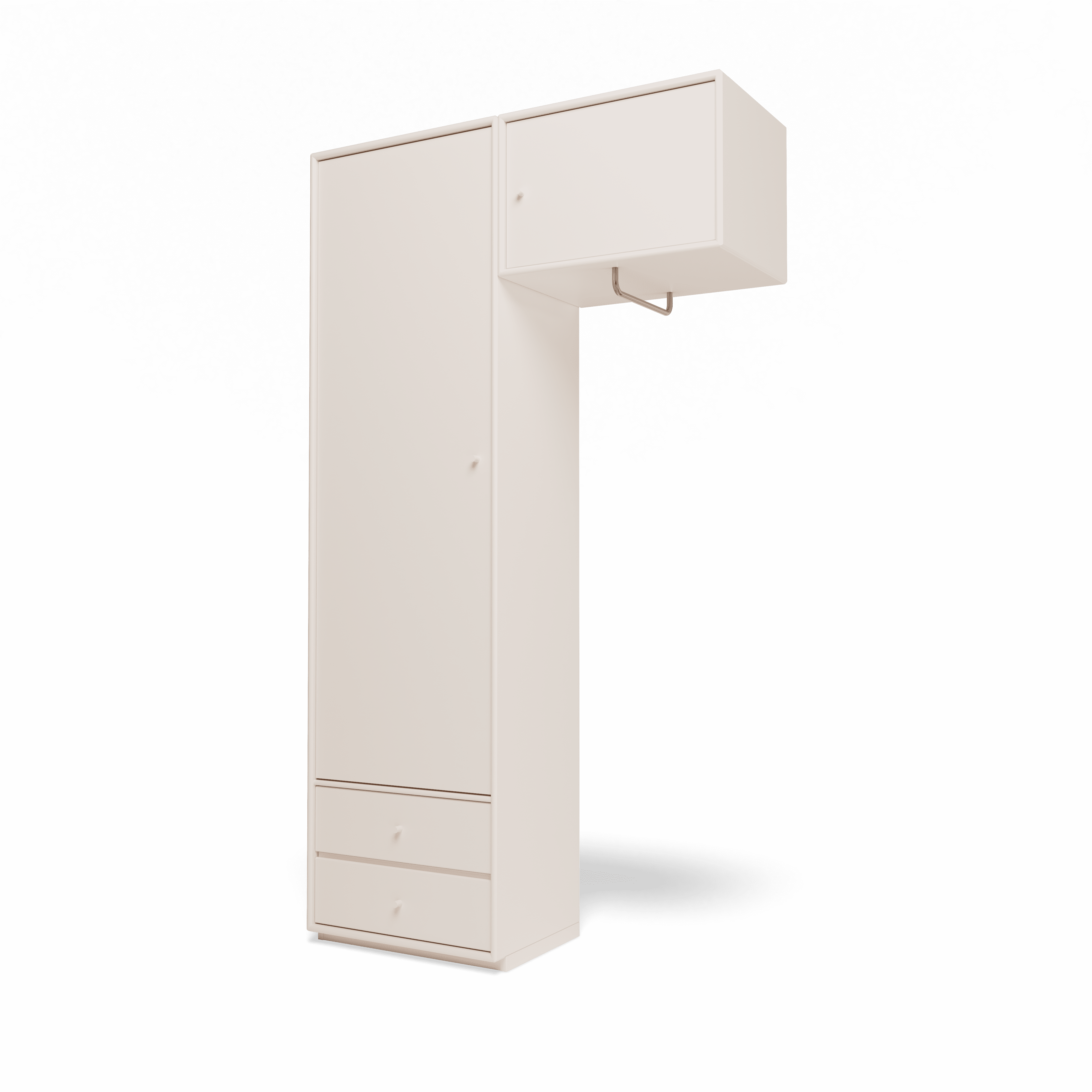 Attire II garderobe, inkl. sokkel 3 cm fra Montana Oat - Jacobsen Plus