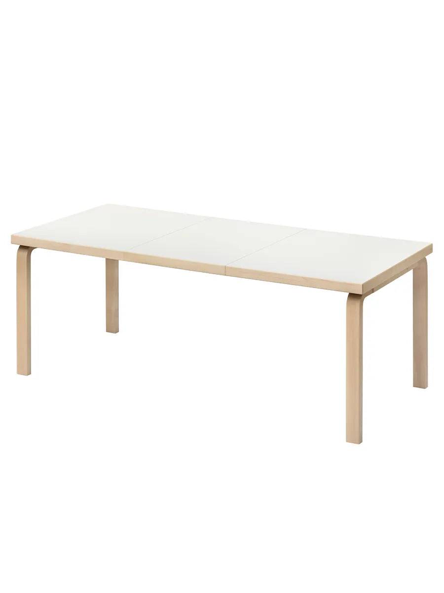 Aalto Table Extendable 97, 135/190x85 cm fra Artek Hvid Laminat - Jacobsen Plus