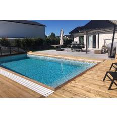Thermopool Premium med pooltak, 7 x 3,5 x 1,5 m Carrarra