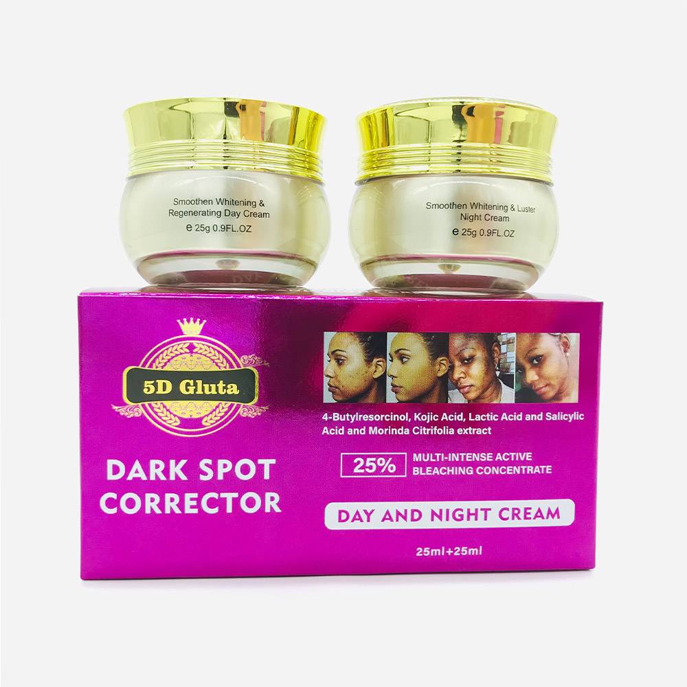 Natural 5D Gluta Dark Spot Corrector Day and Night Cream Remove Melanin of Knuckle Anti-Aging Oxidant